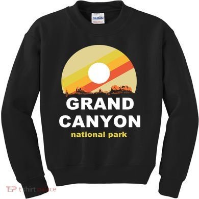 Grand Canyon National Park Retro Logo Kids Sweatshirt