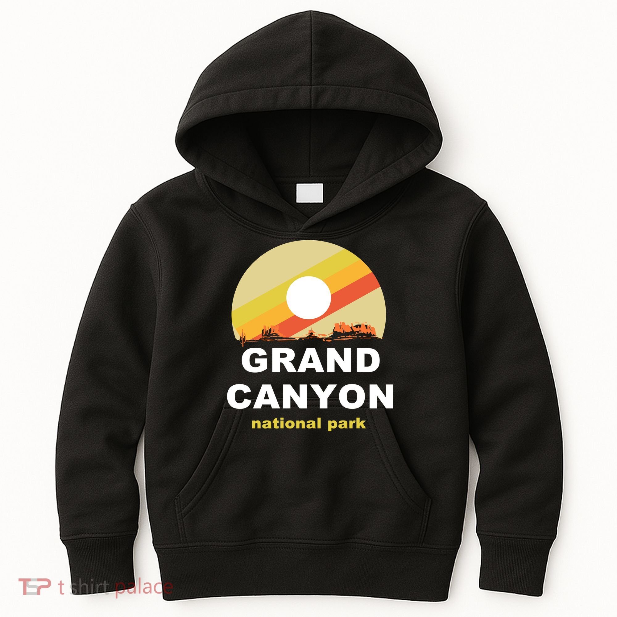 Grand Canyon National Park Retro Logo Kids Hoodie