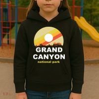 Grand Canyon National Park Retro Logo Kids Hoodie thumb 3