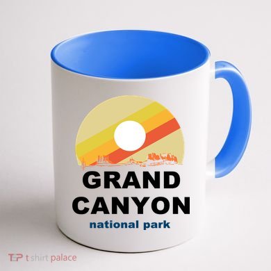 Grand Canyon National Park Retro Logo Coffee Mug back