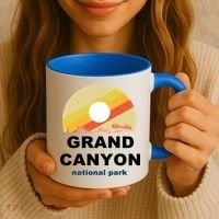 Grand Canyon National Park Retro Logo Coffee Mug thumb 3