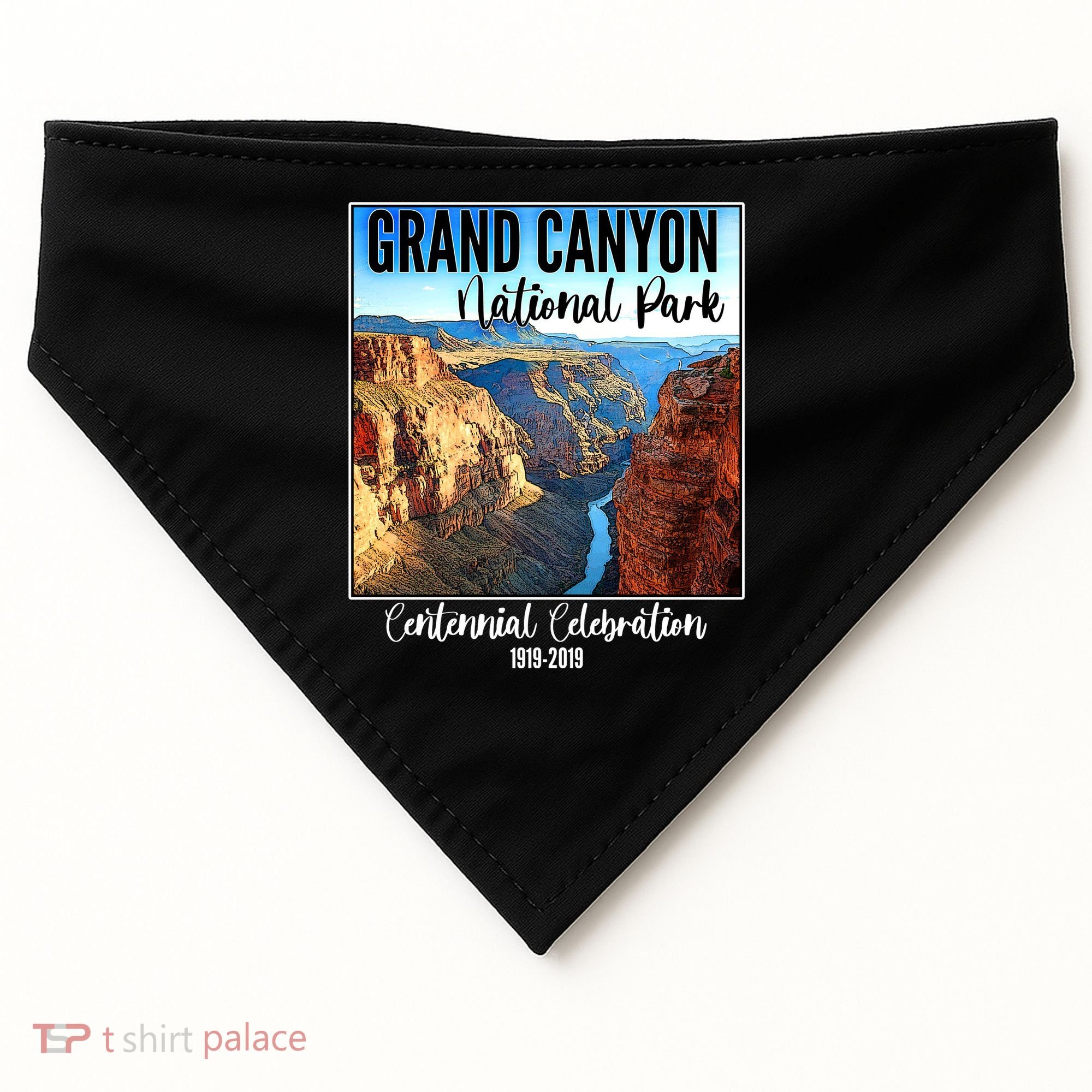 Grand Canyon National Parks Centennial Celebration USA-Made Doggie Bandana