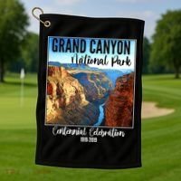 Grand Canyon National Parks Centennial Celebration Golf Towel thumb 1