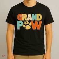 Grand Paw Funny Dog Grandpa T-Shirt thumb 3
