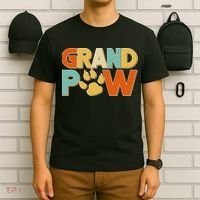 Grand Paw Funny Dog Grandpa T-Shirt thumb 6