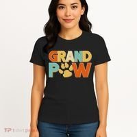 Grand Paw Funny Dog Grandpa Women's T-Shirt thumb 4