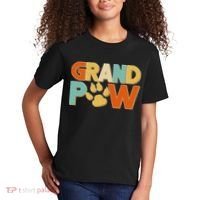 Grand Paw Funny Dog Grandpa Kids T-Shirt thumb 2