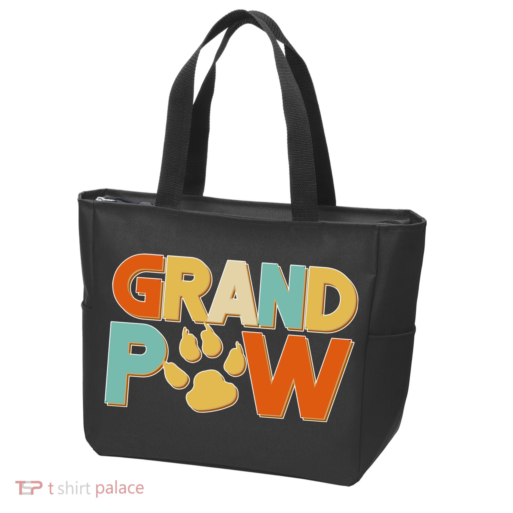 Grand Paw Funny Dog Grandpa Tote Bag