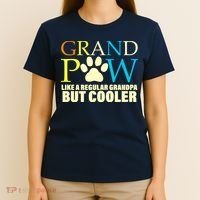 Grand Paw Like A Regular Grandpa But Cooler T-Shirt thumb 4