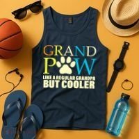 Grand Paw Like A Regular Grandpa But Cooler Tank Top thumb 4