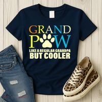 Grand Paw Like A Regular Grandpa But Cooler Women's T-Shirt thumb 3