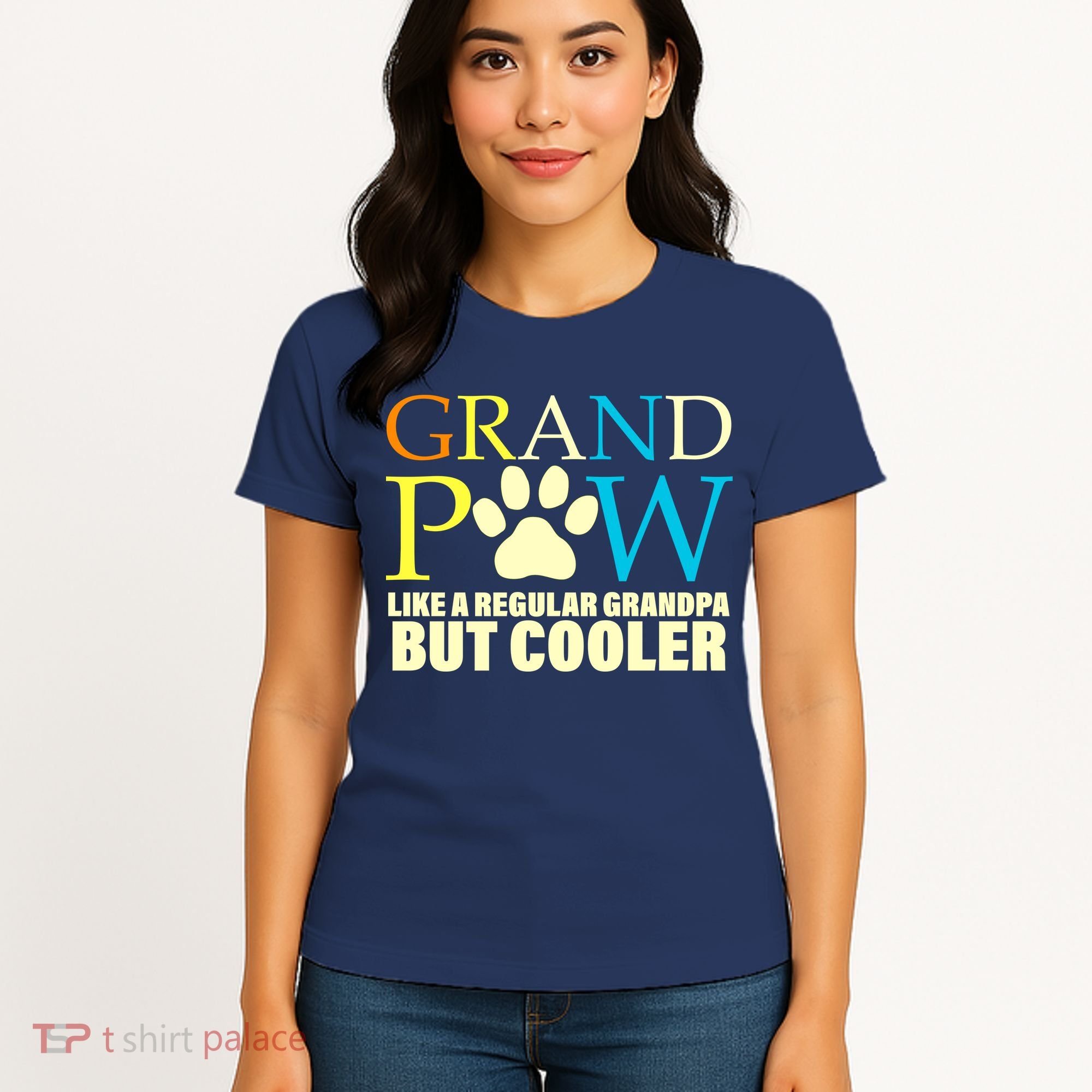 Grand Paw Like A Regular Grandpa But Cooler Women's T-Shirt
