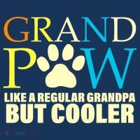 Grand Paw Like A Regular Grandpa But Cooler Kids Sweatshirt thumb 2
