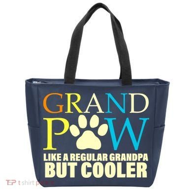 Grand Paw Like A Regular Grandpa But Cooler Tote Bag