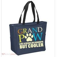 Grand Paw Like A Regular Grandpa But Cooler Tote Bag thumb 2