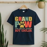 Grand Paw Like A Regular Grandpa But Cooler Vintage T-Shirt thumb 2