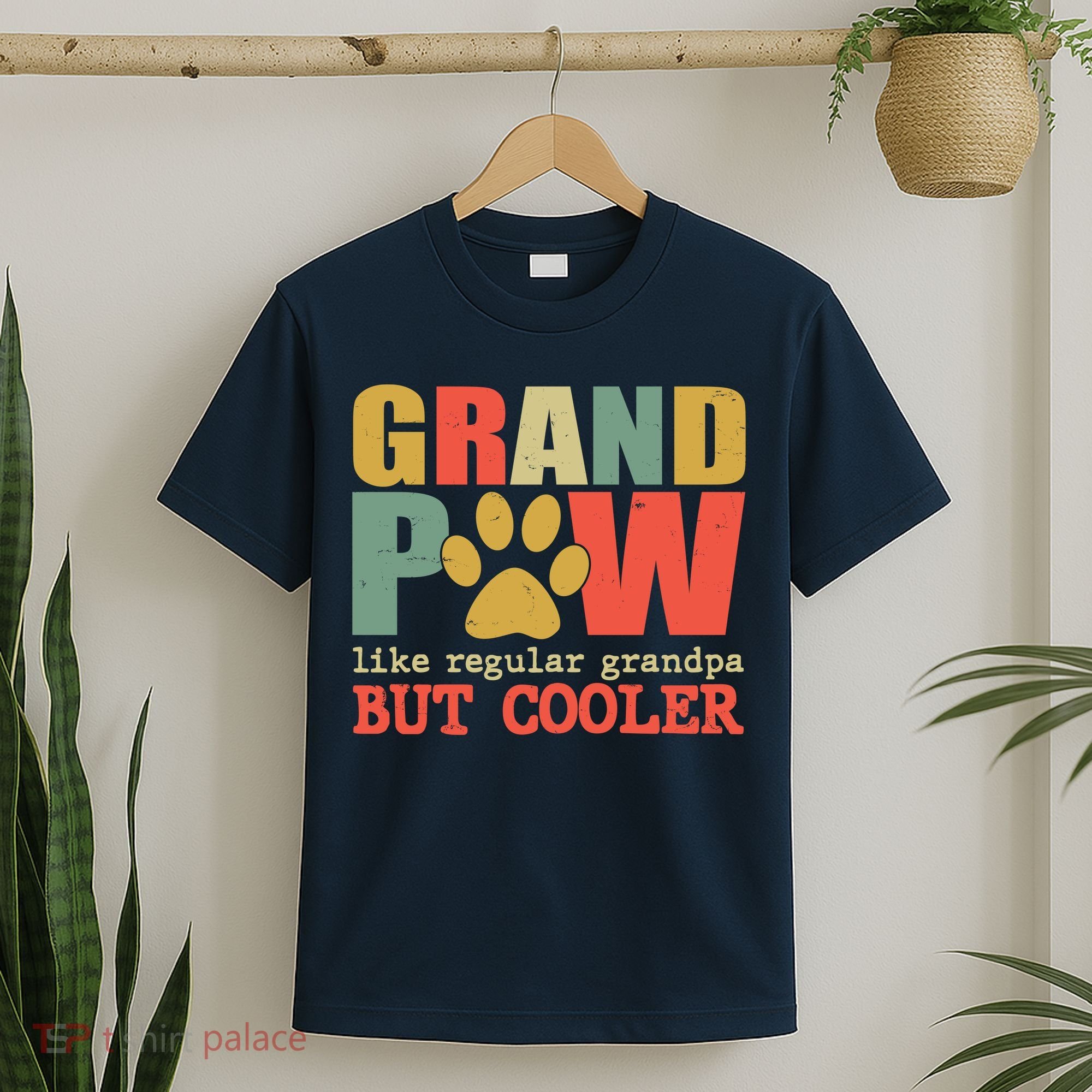 Grand Paw Like A Regular Grandpa But Cooler Vintage T-Shirt