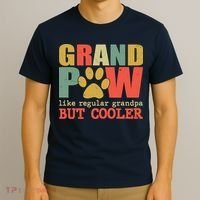 Grand Paw Like A Regular Grandpa But Cooler Vintage T-Shirt thumb 3