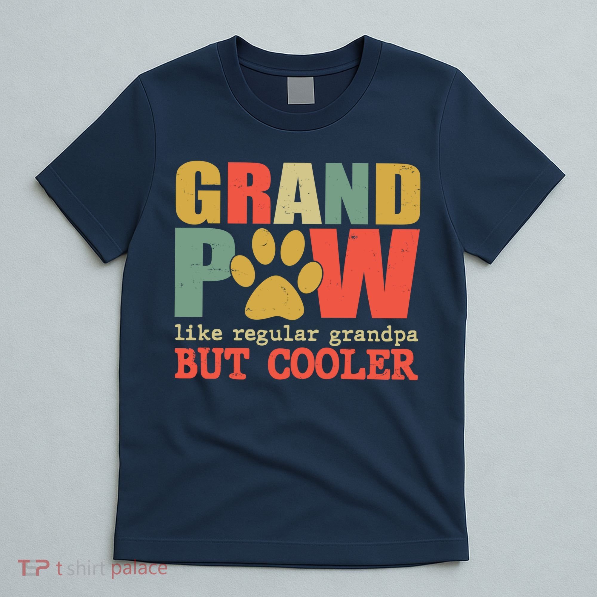 Grand Paw Like A Regular Grandpa But Cooler Vintage T-Shirt