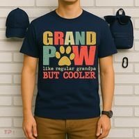 Grand Paw Like A Regular Grandpa But Cooler Vintage T-Shirt thumb 6