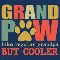 Grand Paw Like A Regular Grandpa But Cooler Vintage T-Shirt thumb 7