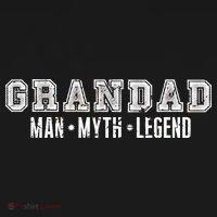 Granddad Man Myth Legend USA-Made Doggie Bandana thumb 2