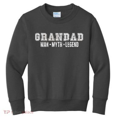 Granddad Man Myth Legend Kids Sweatshirt