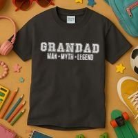 Granddad Man Myth Legend Kids T-Shirt thumb 3