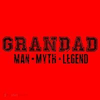 Granddad Man Myth Legend Santa Hat thumb 1