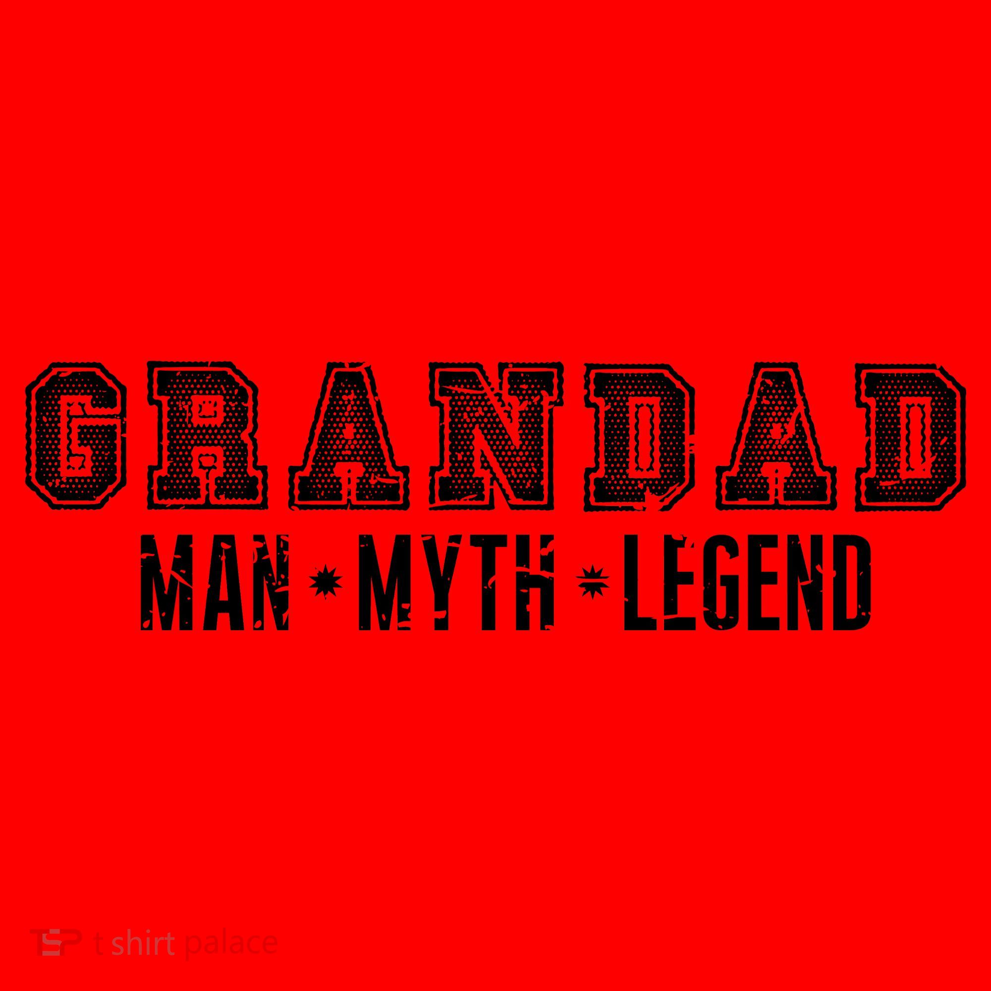 Granddad Man Myth Legend Santa Hat