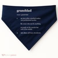 Granddad Noun Definition USA-Made Doggie Bandana thumb 0