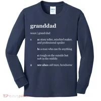 Granddad Noun Definition Kids Long Sleeve Shirt thumb 0