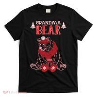 Grandma Bear Christmas Santa Family Matching Pajamas T-Shirt thumb 0