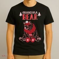 Grandma Bear Christmas Santa Family Matching Pajamas T-Shirt thumb 3