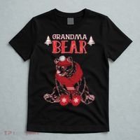 Grandma Bear Christmas Santa Family Matching Pajamas T-Shirt thumb 5