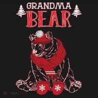 Grandma Bear Christmas Santa Family Matching Pajamas Women's Tank Top thumb 5