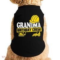 Grandma Birthday Crew Construction Party Doggie Tank thumb 0