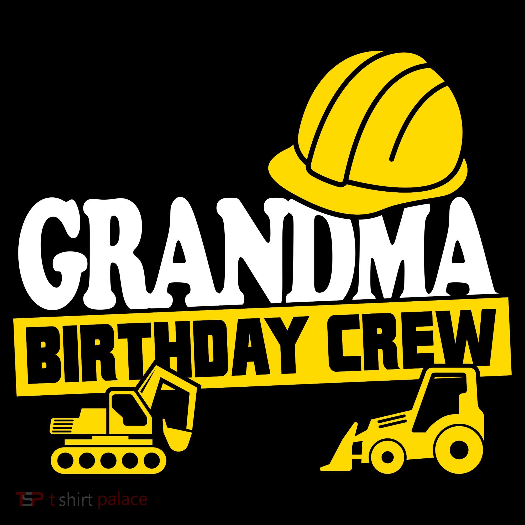 Grandma Birthday Crew Construction Party Doggie Tank