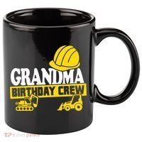 Grandma Birthday Crew Construction Party 11oz C Handle Ceramic Mug thumb 0