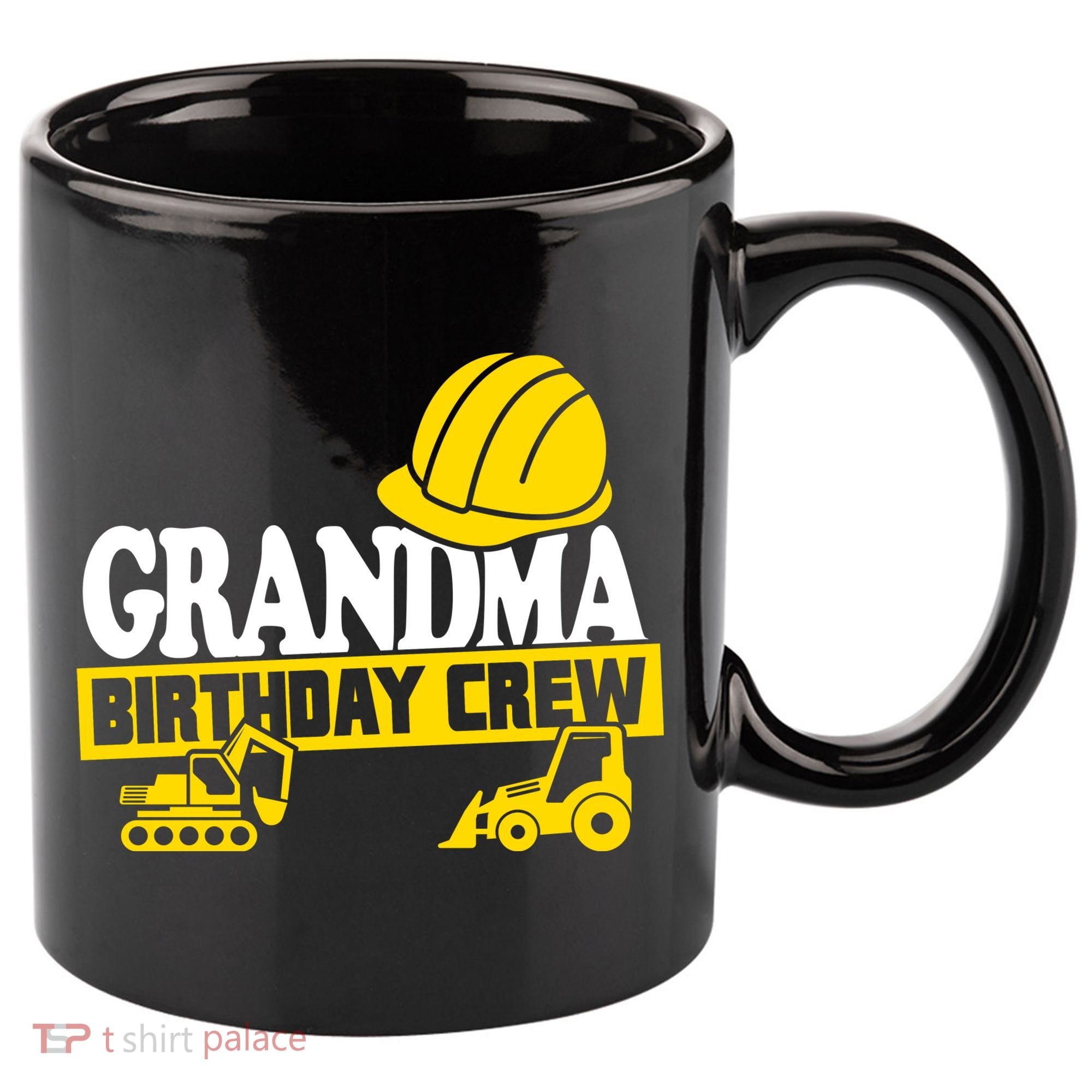 Grandma Birthday Crew Construction Party 11oz C Handle Ceramic Mug