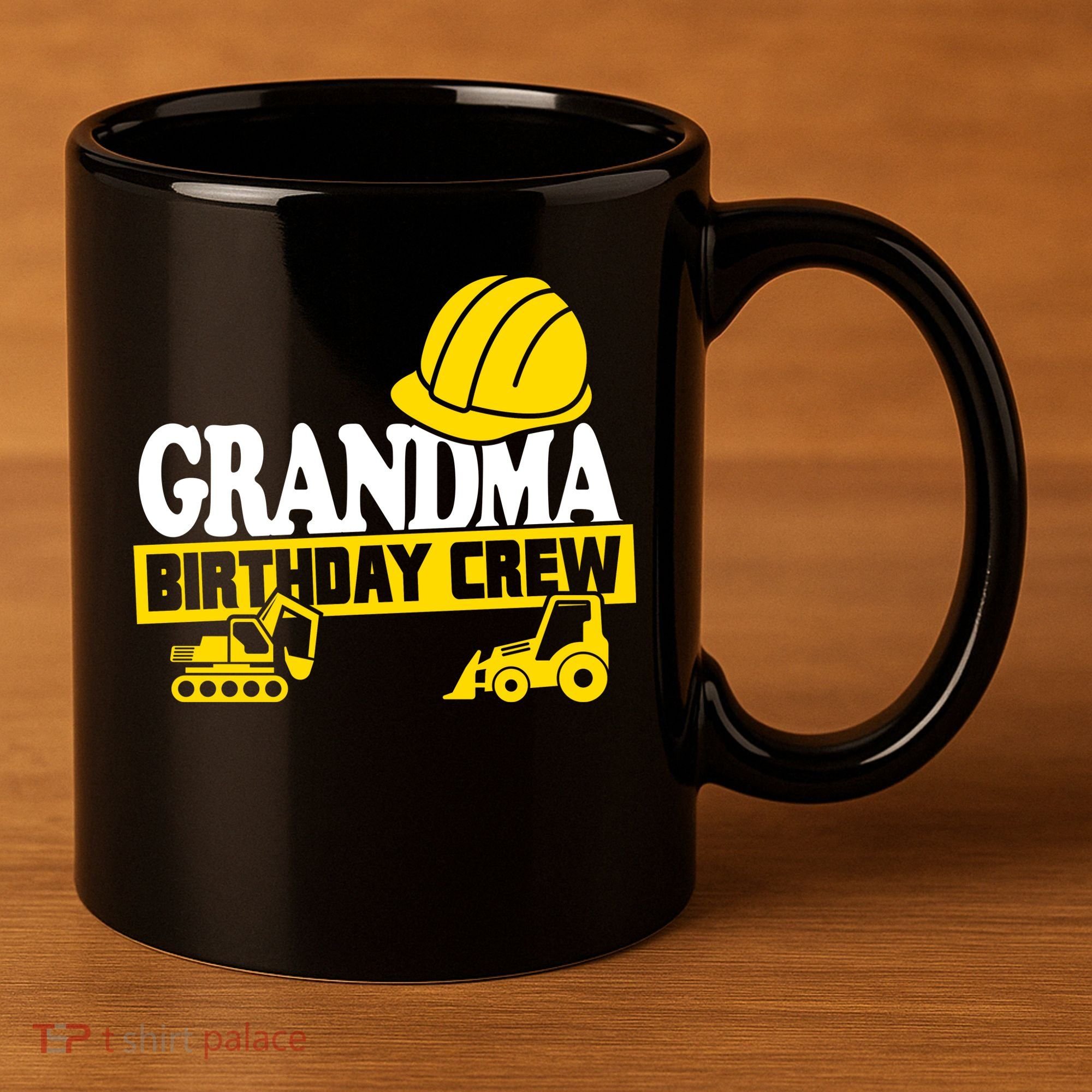 Grandma Birthday Crew Construction Party 11oz C Handle Ceramic Mug