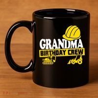 Grandma Birthday Crew Construction Party 11oz C Handle Ceramic Mug thumb 4