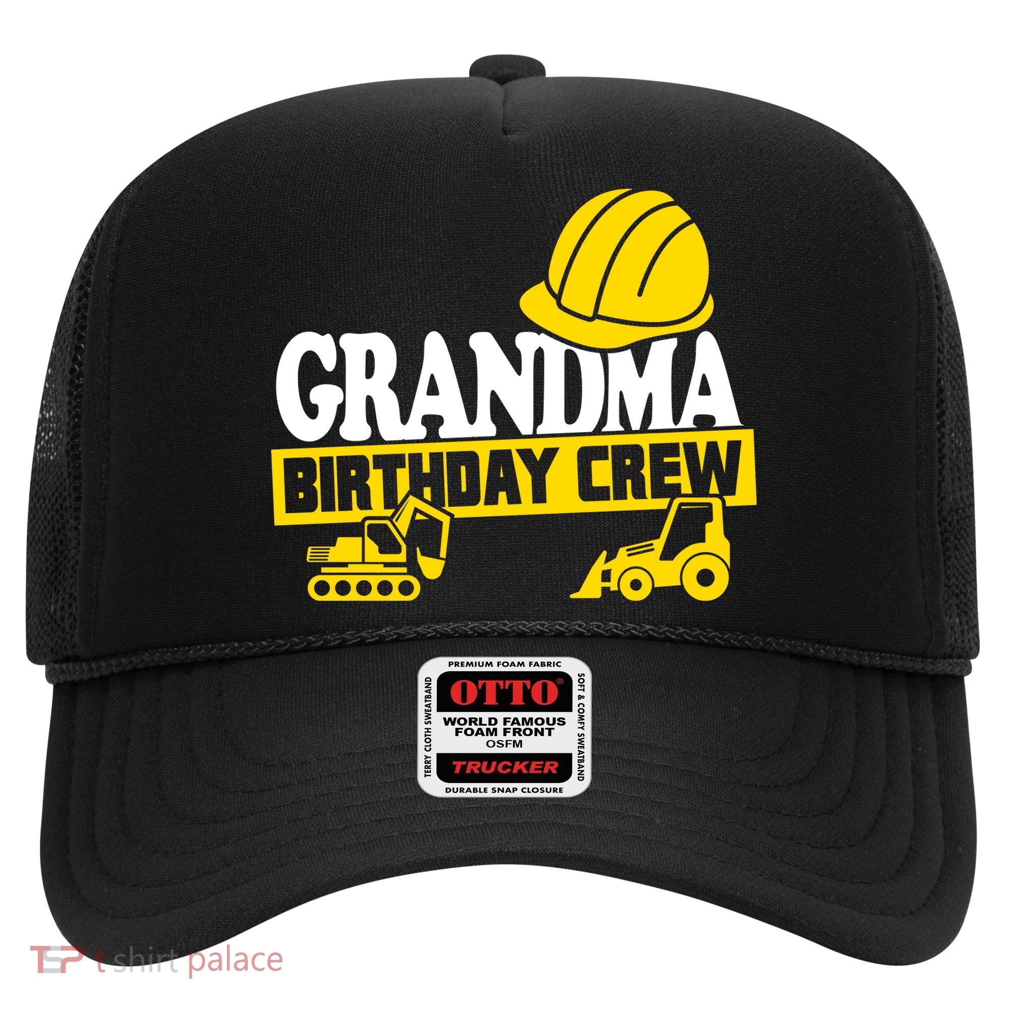 Grandma Birthday Crew Construction Party Hat