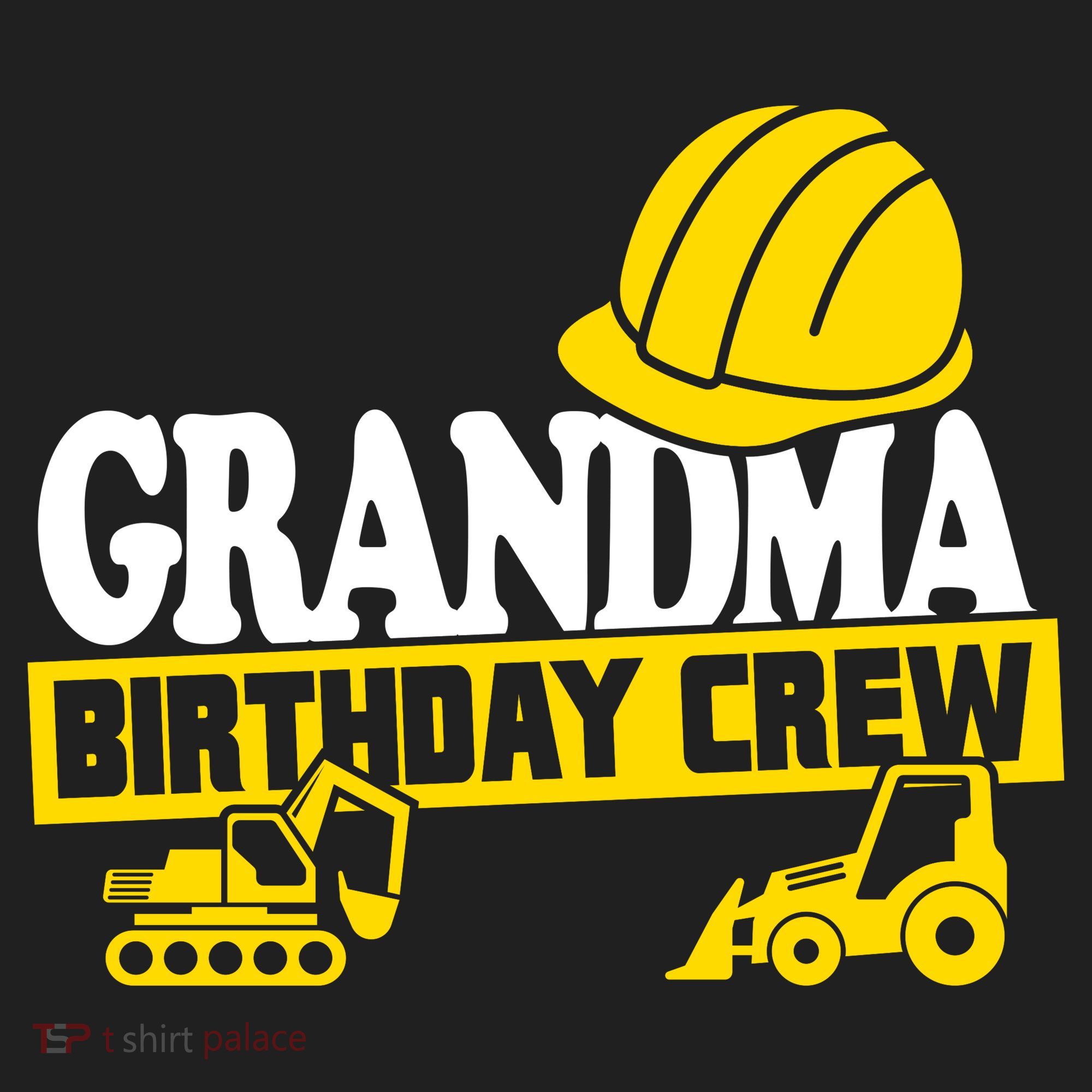 Grandma Birthday Crew Construction Party Hat