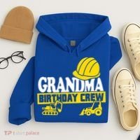 Grandma Birthday Crew Construction Party Hoodie thumb 4