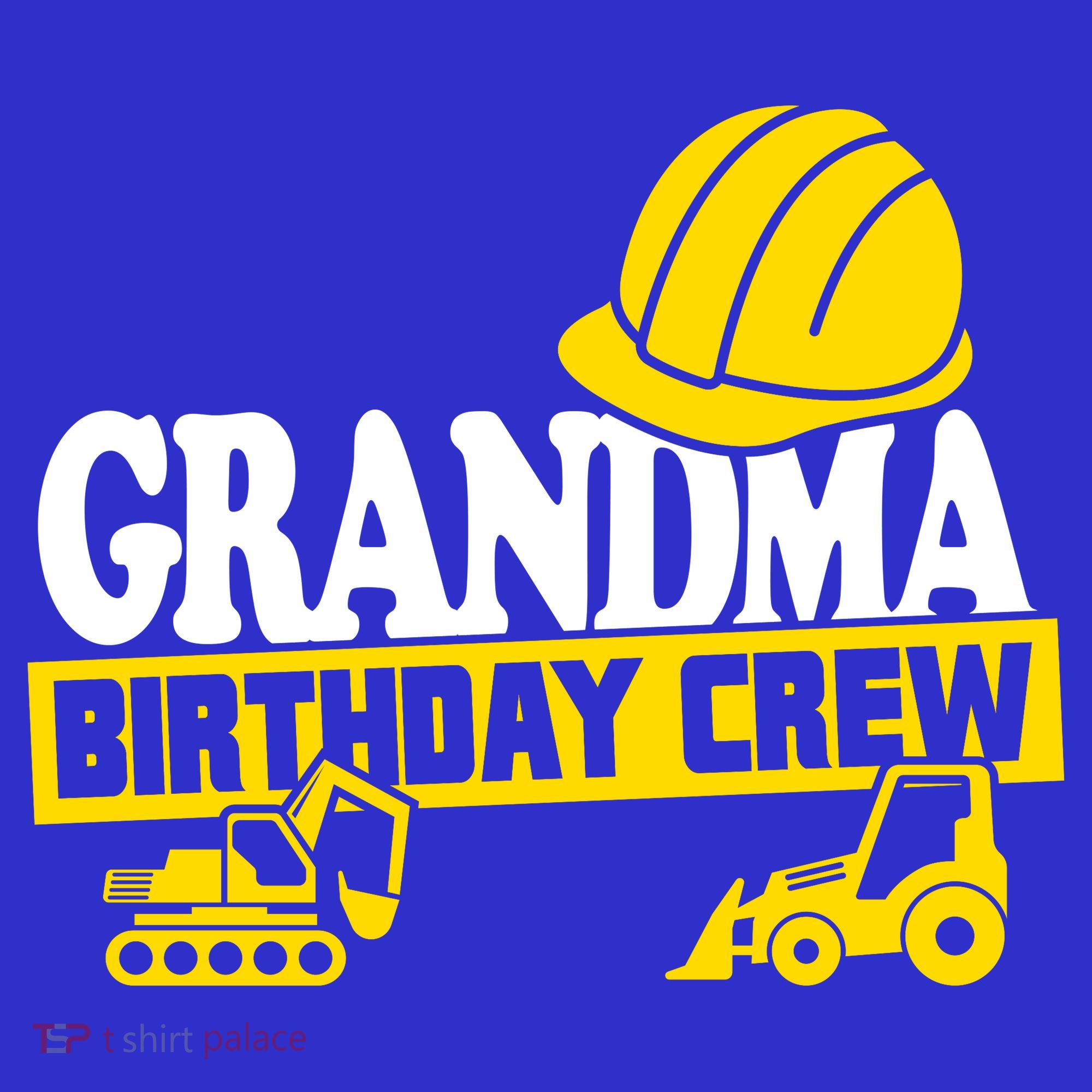 Grandma Birthday Crew Construction Party Sweatshirt