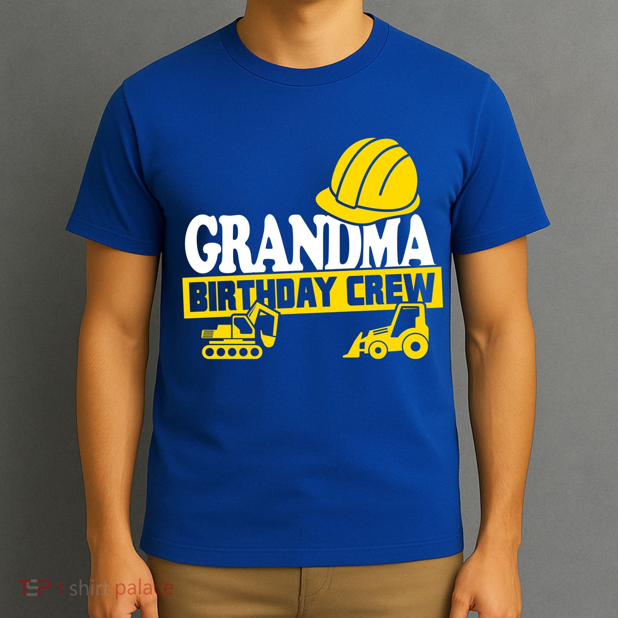 Grandma Birthday Crew Construction Party T-Shirt