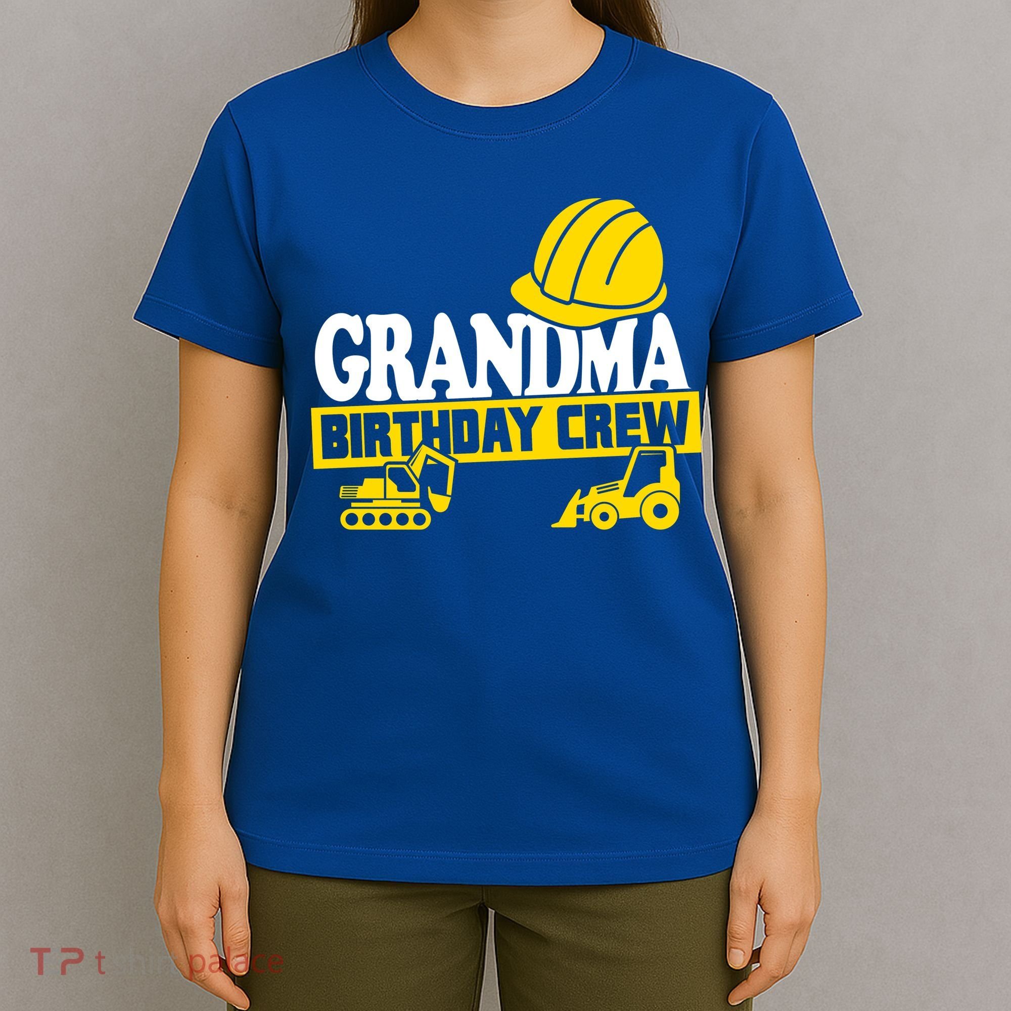 Grandma Birthday Crew Construction Party T-Shirt