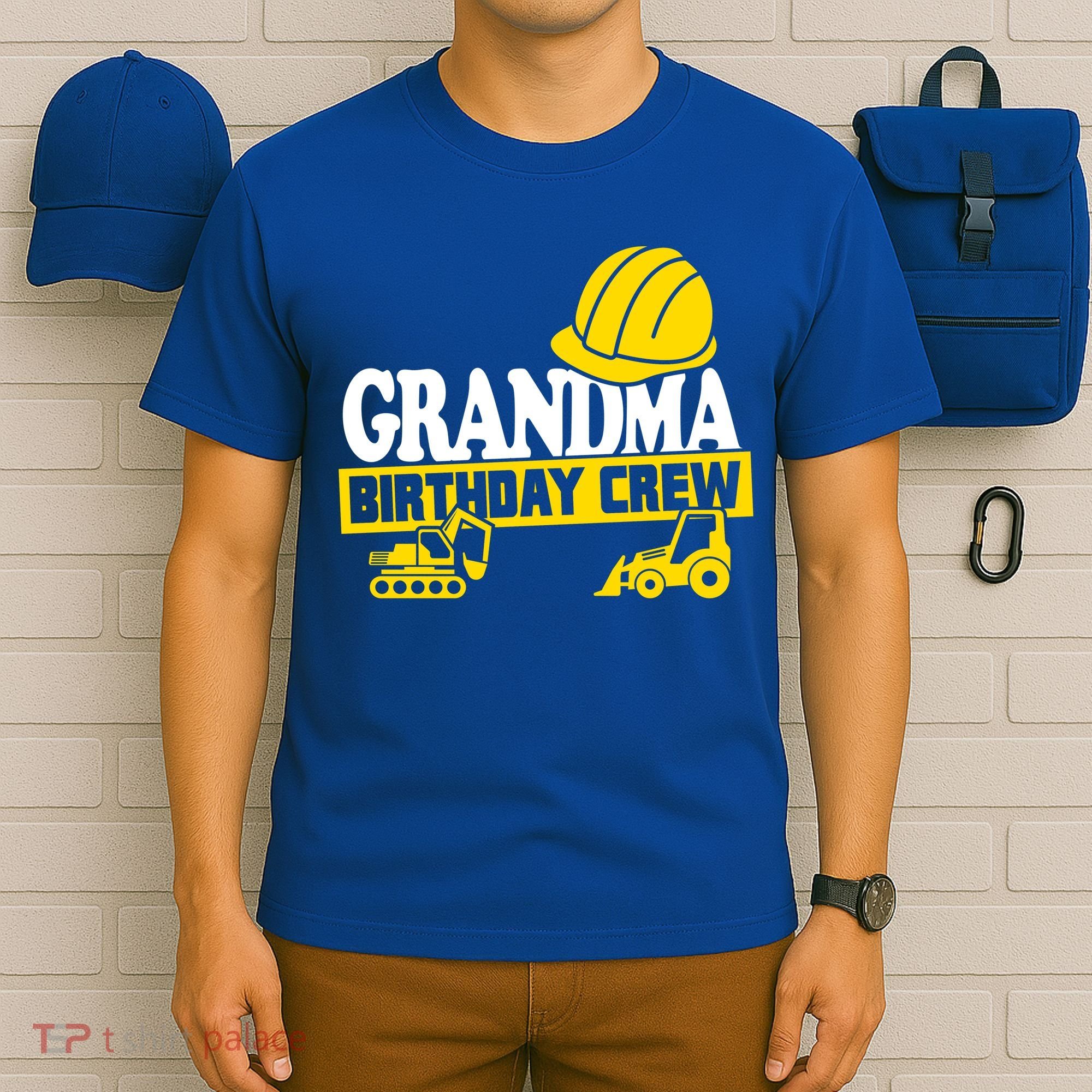 Grandma Birthday Crew Construction Party T-Shirt