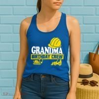 Grandma Birthday Crew Construction Party Women's Tank Top thumb 2